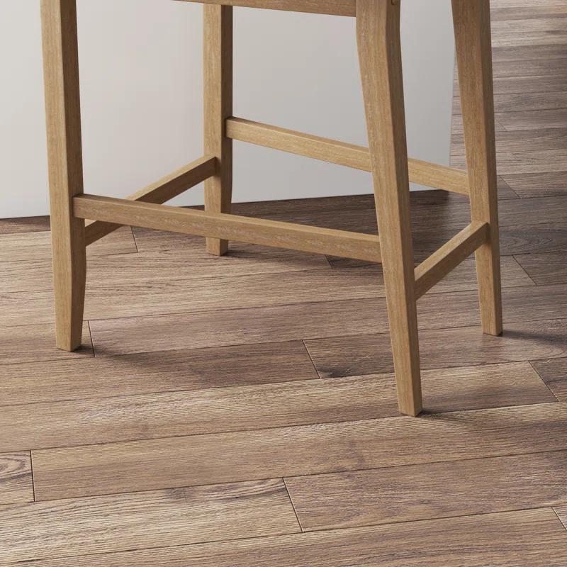 Nathan James Upholstered Wooden Stool