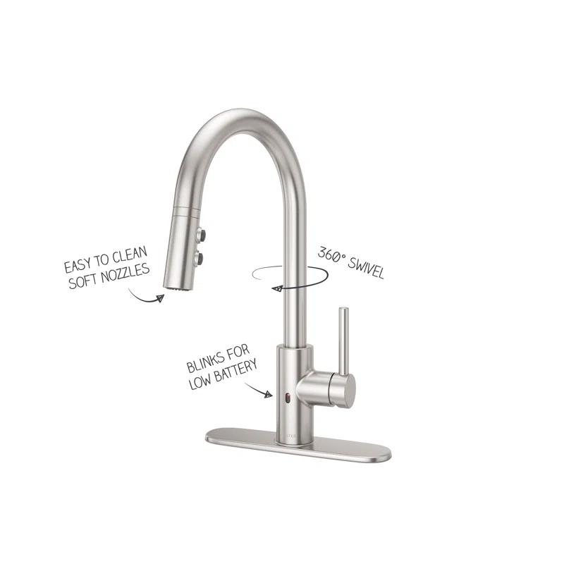 Pfister LG529-ESAS Stellen Pull Down Touchless Single Handle Kitchen Faucet