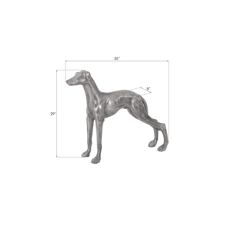 Posing Dog Statue
