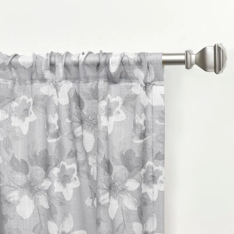 Nicole Miller Nicole Miller New York Dara Light Filtering, Semi Sheer Rod Pocket Curtain Panels (Set of 2)