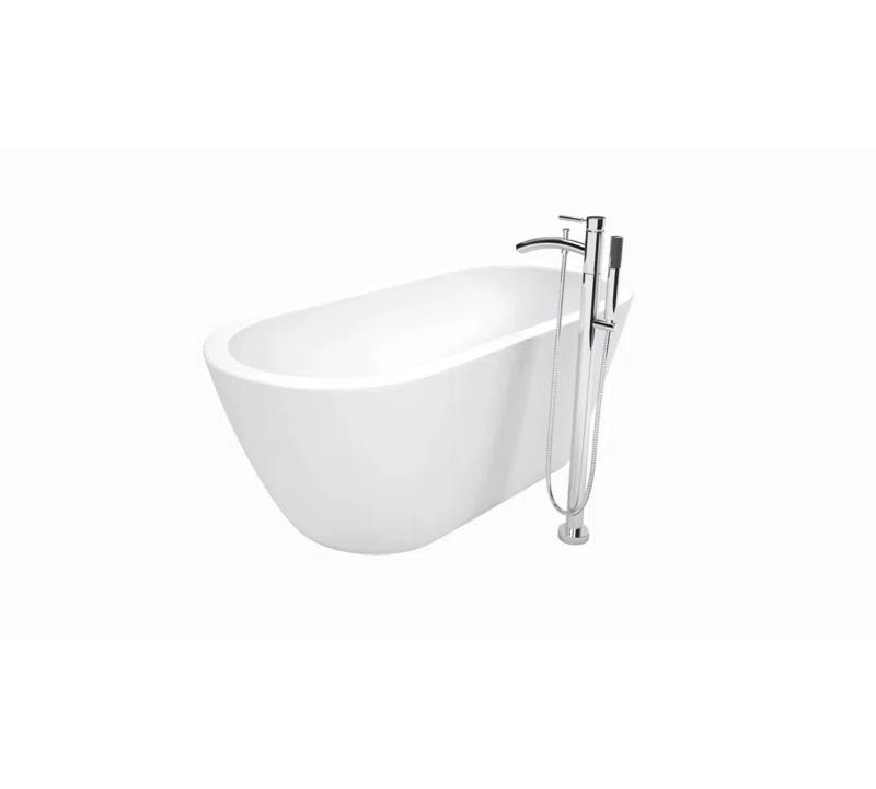 Wyndham Collection WCOBT100272 Soho 72'' x 31'' Freestanding Soaking Acrylic Bathtub