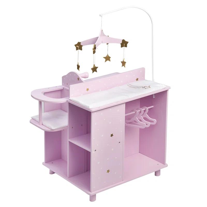 Teamson Kids Olivia's Little World Wooden Doll Changing Station