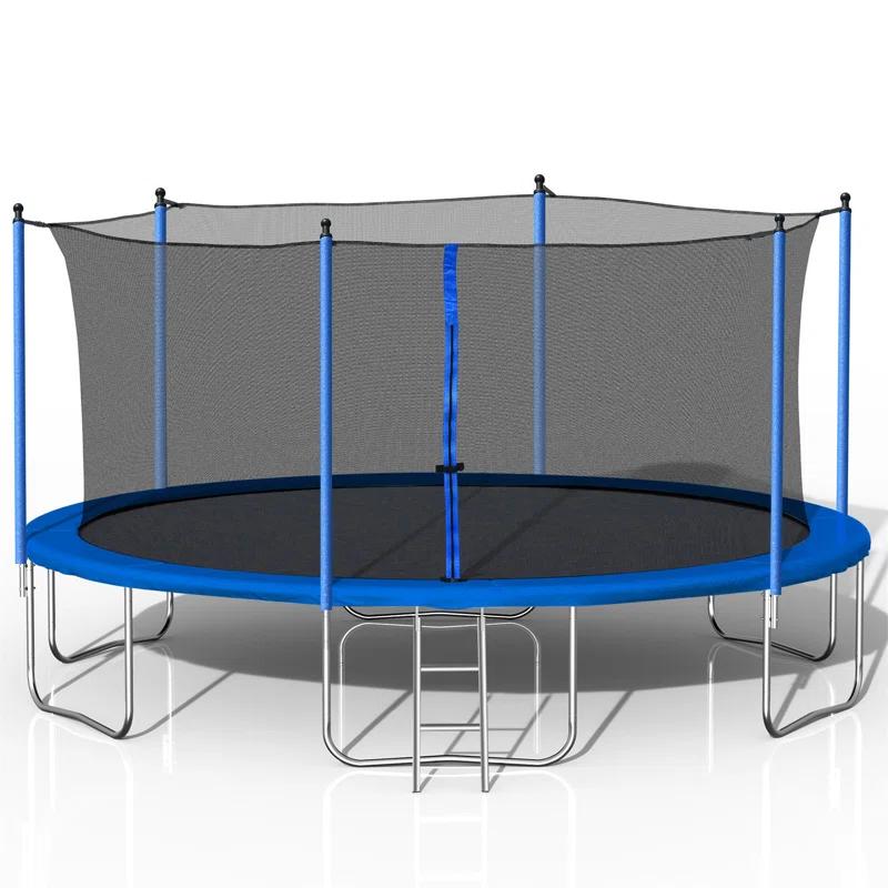 Ceballos 14FT  Trampoline With Safety Enclosure Net,Heavy Duty Jumping Mat And Spring Cover Padding For Kids And Adults,  Ladder