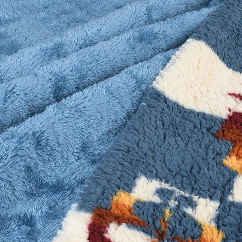 Catalonia Southwest Throw Blanket, Aztec Blanket for Couch or Room Decor, Reversible Comfy Fluffy Blanket, Gift Blanket, 50 x 60 inches
