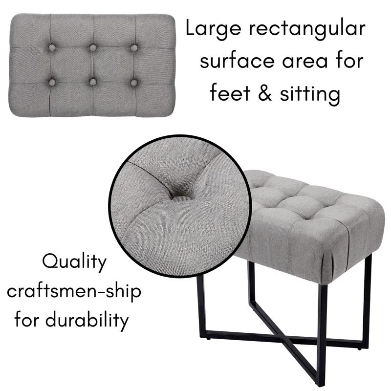 BirdRock Home Upholstered Ottoman