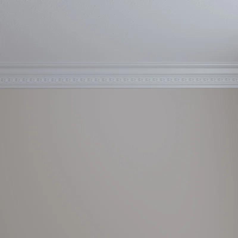 Ekena Millwork 4 1/8"H x 2 3/8"P x 4 7/8"F x 94 1/2"L, (2 3/4" Repeat), Robin Crown Moulding
