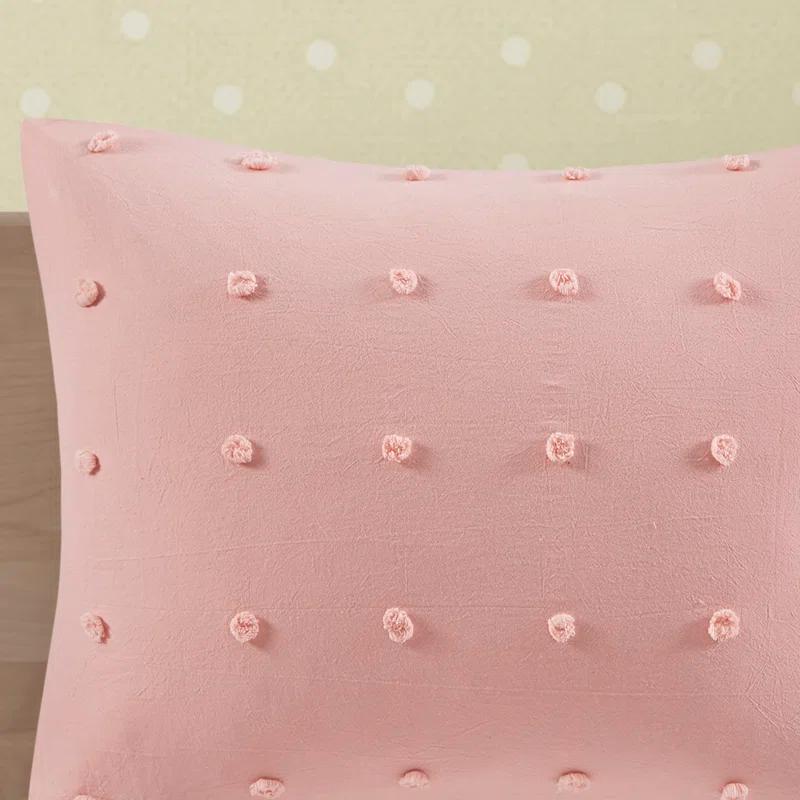 Callie Cotton Jacquard Pom Pom Comforter Set