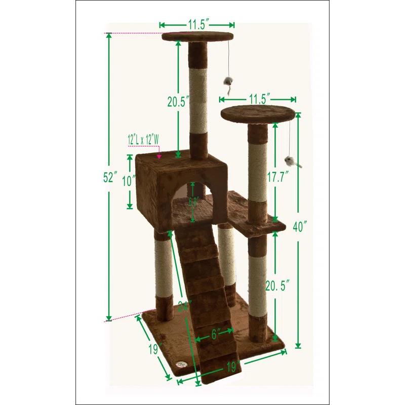 Go Pet Club 52'' H Cat Tree