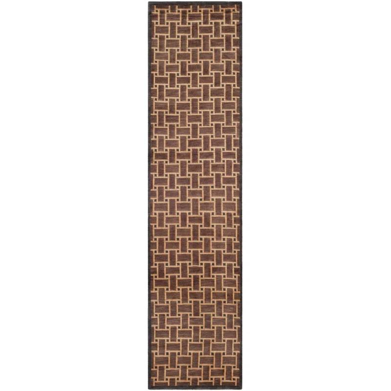 Safavieh Tibetan Hand Knotted Wool Pile Geometric Rug