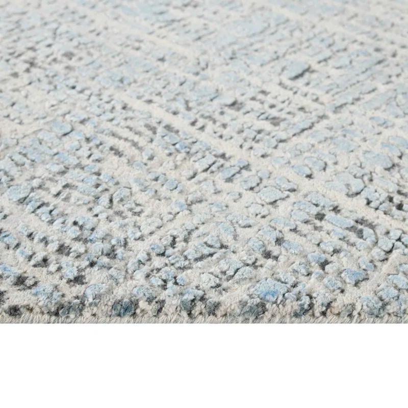 AMER Rugs Majestic Hand-Knotted Wool/Silk Blue Area Rug