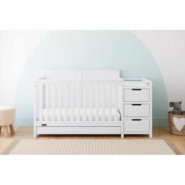 Graco Hadley 5-in-1 Convertible Crib and Changer with Storage