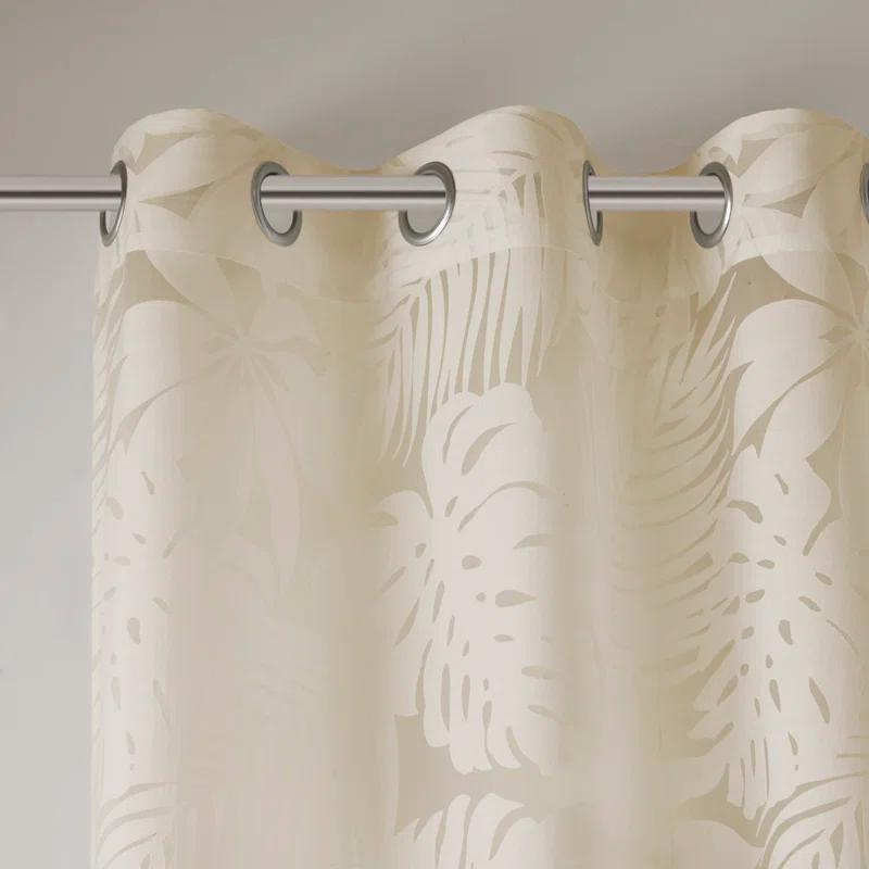 Leilani Palm Leaf Burnout Window Sheer