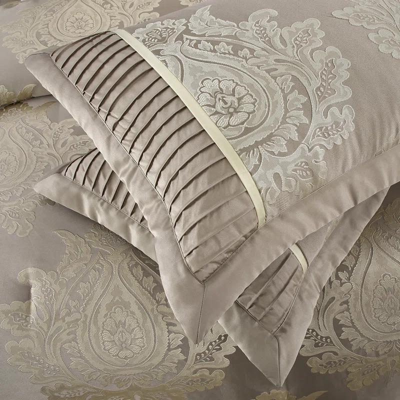 Therese 7 Piece Traditional Damask Comforter Set