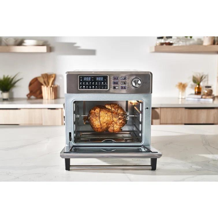 Cuckoo Electronics CUCKOO Air Oven | 18 Preset Modes, 360 Convectional Cooking, Premium Interior & Exterior, All accessories included Black/Stainless Steel CAFO-A2601S