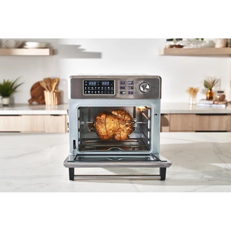 Cuckoo Electronics CUCKOO Air Oven | 18 Preset Modes, 360 Convectional Cooking, Premium Interior & Exterior, All accessories included Black/Stainless Steel CAFO-A2601S