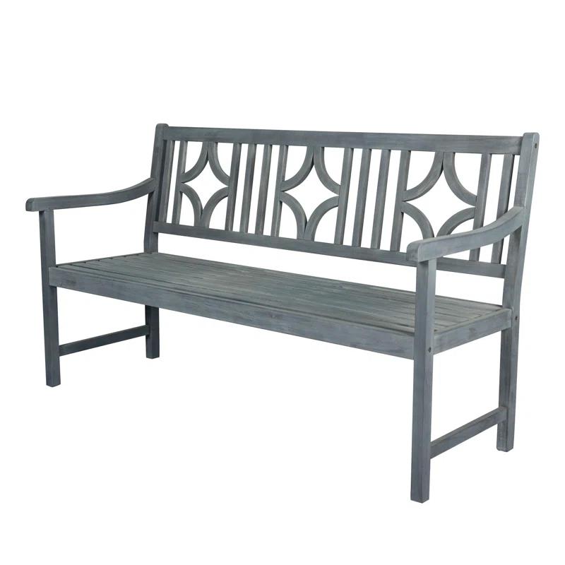 Red Barrel Studio® Babson Acacia Outdoor Bench