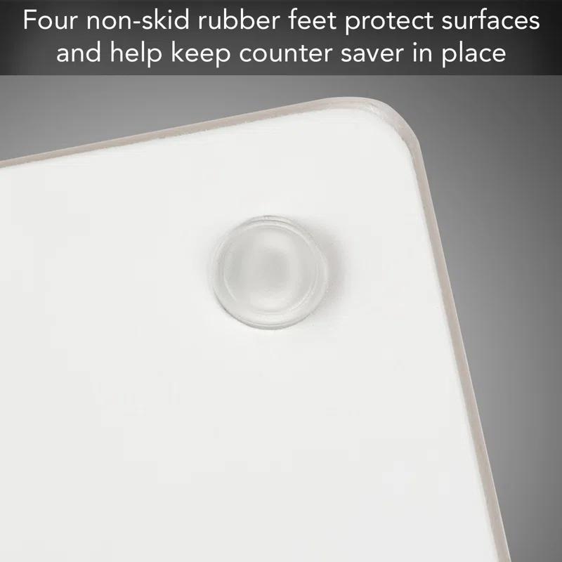 CounterArt Wavy Waves 3mm Glass Cutting Board 10” x 8”