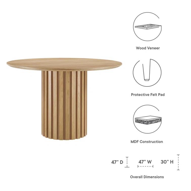 ESTETICA FURNITURE Modway Senja 47" Round Dining Table