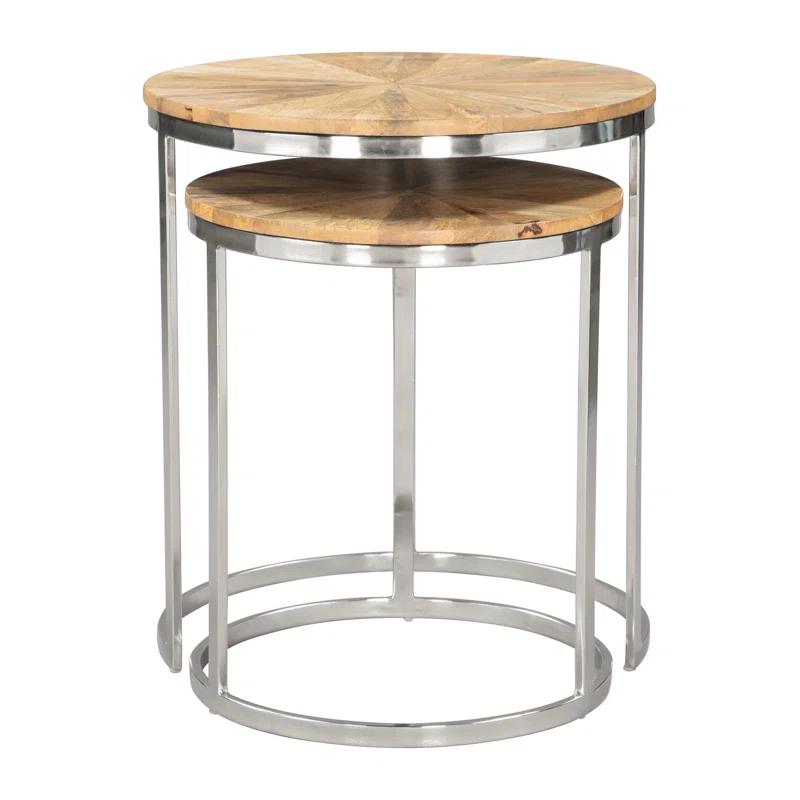 Zuo Hospitality Solid Wood Nesting Coffee Table