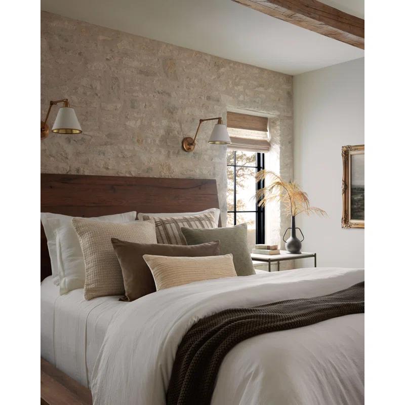 Marion Pillow by Magnolia Home by Joanna Gaines X Loloi - Sage and Beige / Down