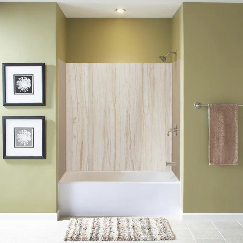 Transolid Expressions 60'' W 36'' D 72'' H Glue Up Solid Surface Wall