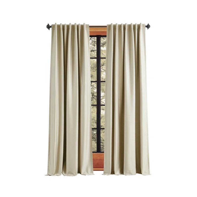 Martha Stewart Martha Stewart Spellbound Champagne Curtain Panel Pair (Set of 2)