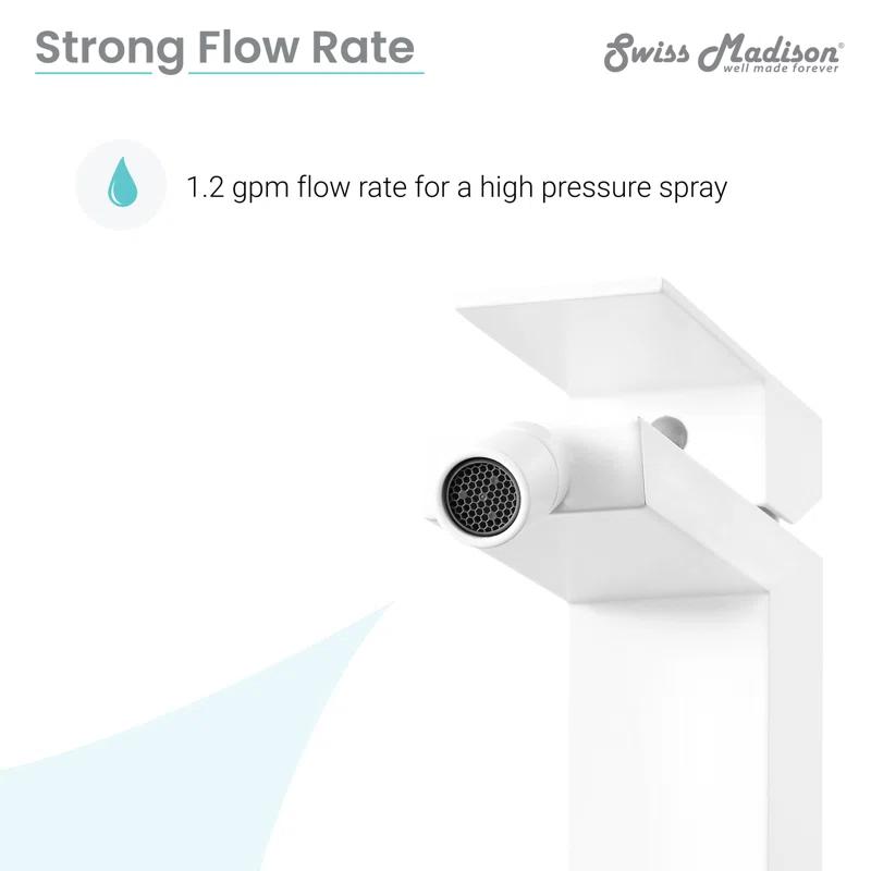 Swiss Madison SM-DF80MW Concorde Bidet Faucet in Matte White