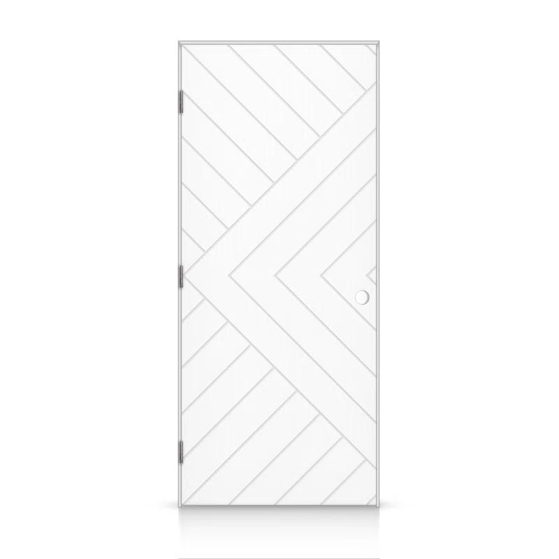 Calhome Hollow Paneled Painted Slab Door