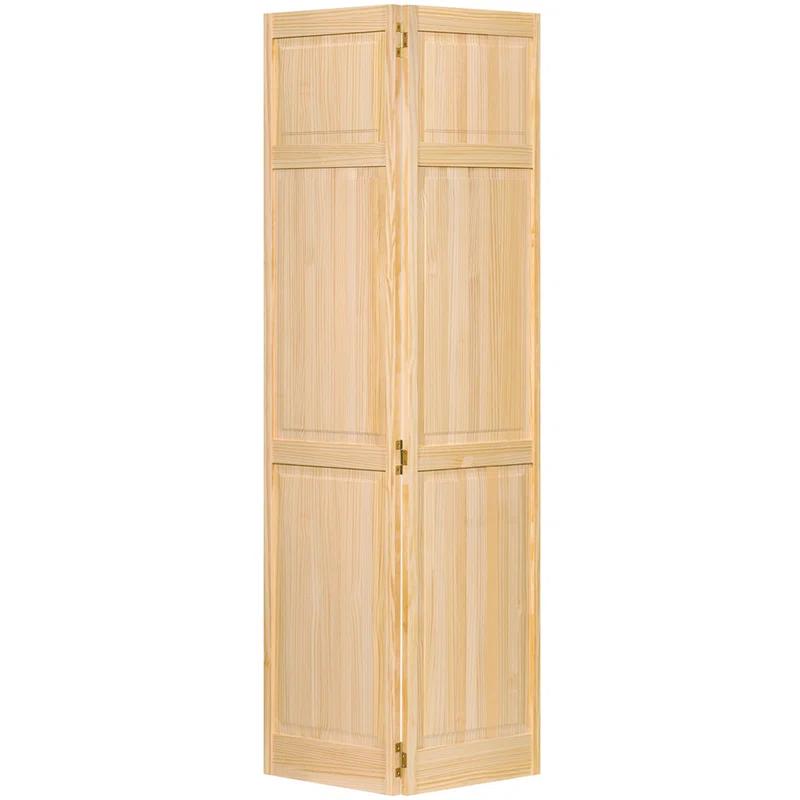 Kimberly Bay Paneled Wood Unfinished Bi-Fold Door