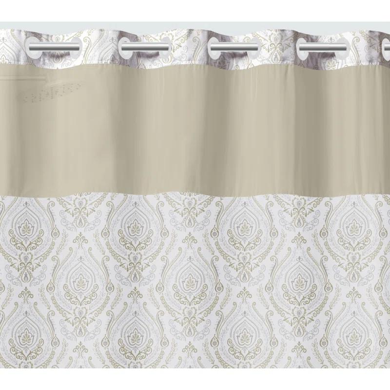 Hookless Damask Shower Curtain