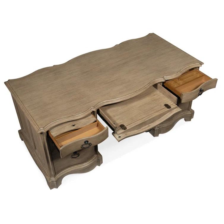 Hooker Furniture Corsica Solid Wood Base Executive Desk