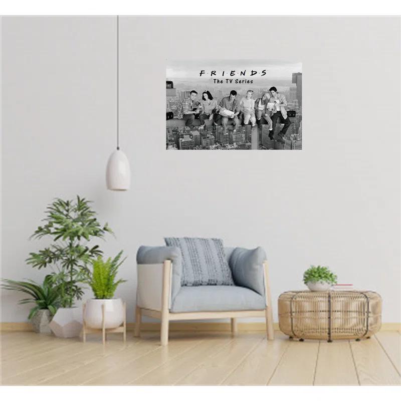 Buy Art For Less " Friends TV Show On A Beam Over New York Rachel Joey Phoebe Monica Chandler Ross "