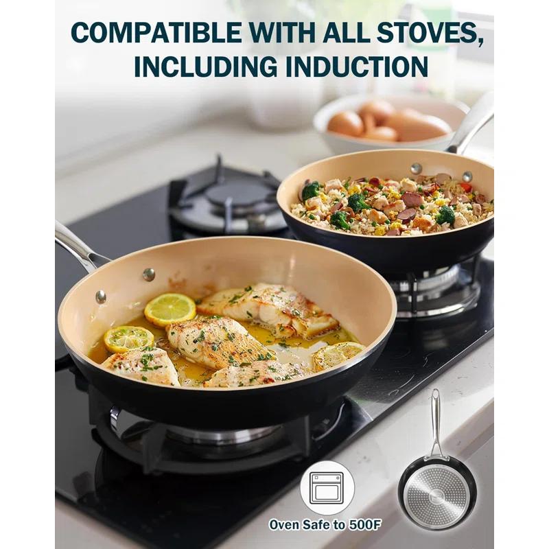 Cooks Standard Cooks Standard 11-inch  Black Nonstick Hard Anodized Fry Saute Omelet Pan