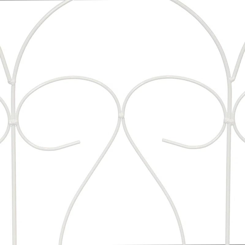 SunnyDaze Decor Traditional 24" x 24" Steel Decorative Garden Fence Panels (Set of 5)