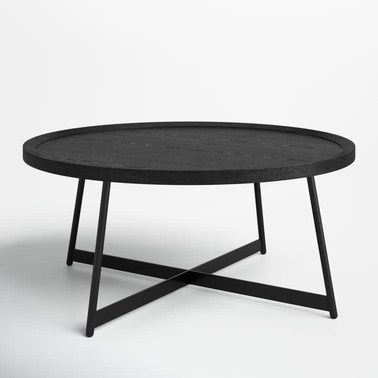 Gweneth Round Coffee Table - Black Ash