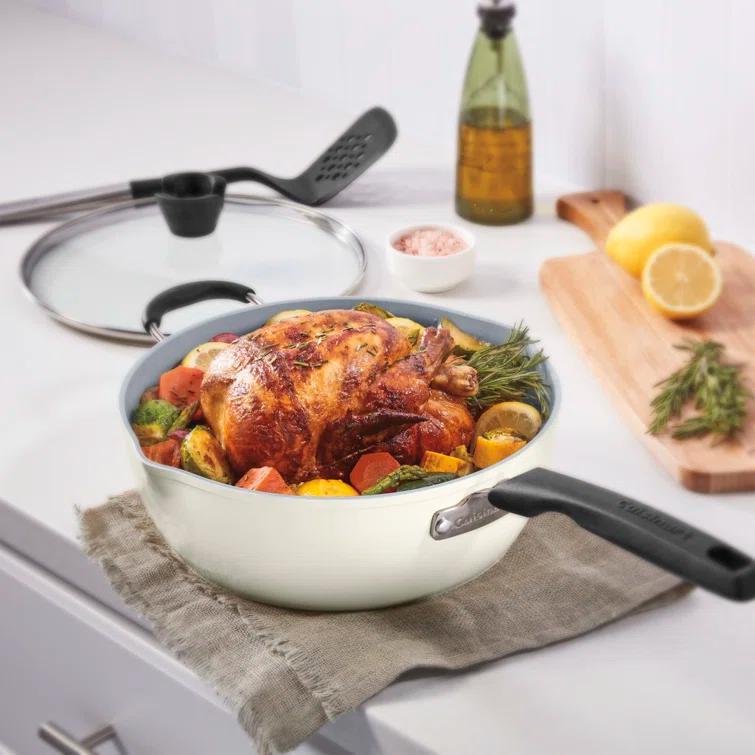Cuisinart Preferred Pan 4 Piece Set (4.5 Qt. Multi-Purpose Pan with Cover, Steamer, Slotted Turner)