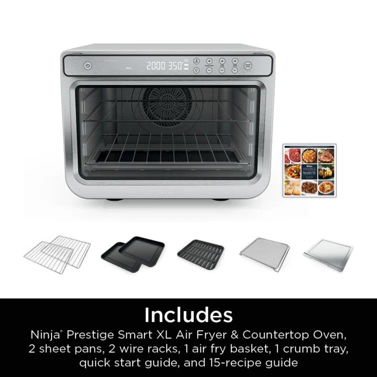Ninja Ninja Prestige Smart XL Air Fryer & Countertop Oven, Stainless Steel, DT501