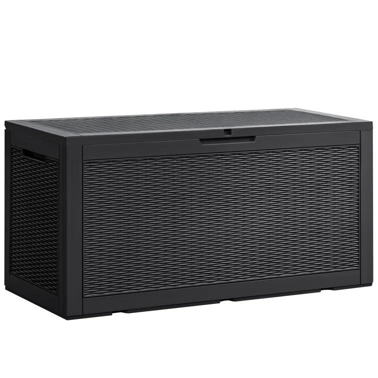 GUNJI GUNJI 100 Gallon Water Resistant Resin Lockable Deck Box