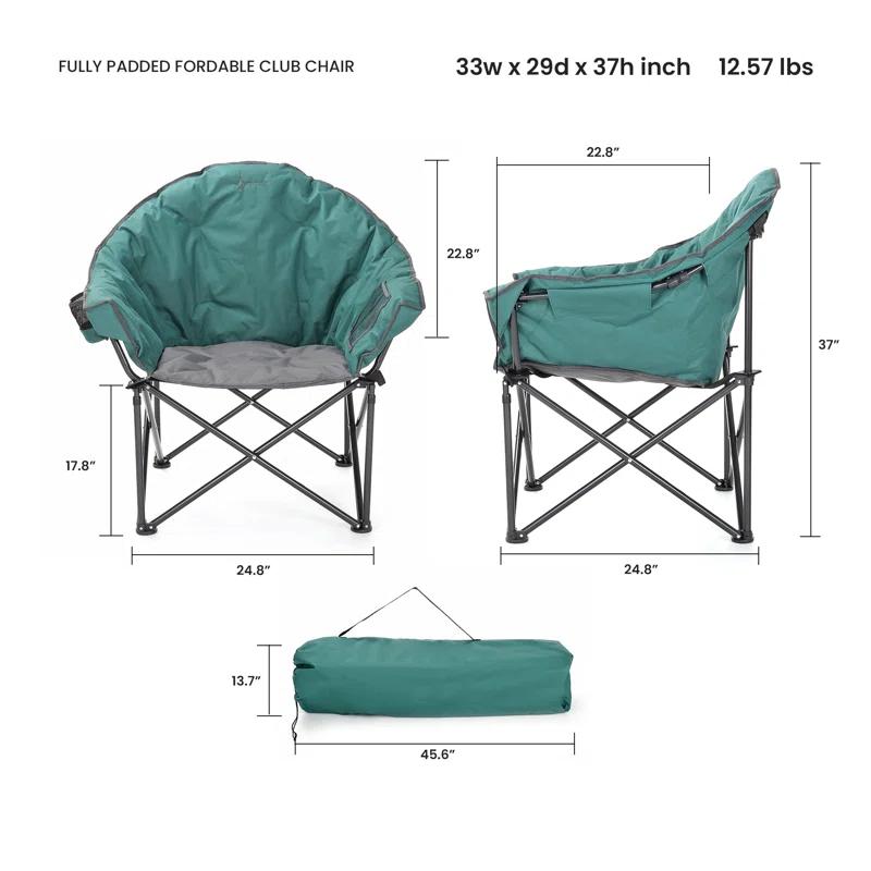 ARROWHEAD Outdoor Folding Camping Chair with Cushions
