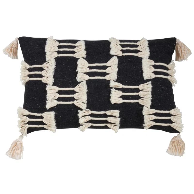 Trois Lignes Collection Cotton Throw Pillow