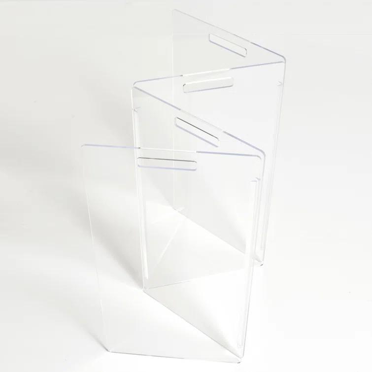 Hiddin Clear Freestanding Tall Zig Zag Pet Gate