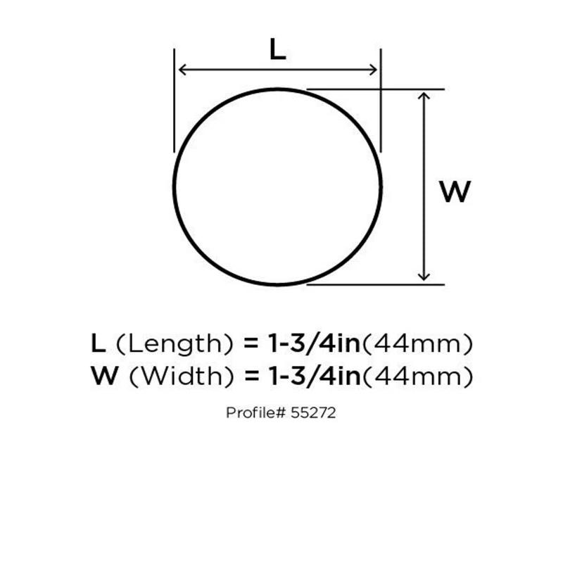 Amerock Blackrock 1 5/8" Diameter Mushroom Knob