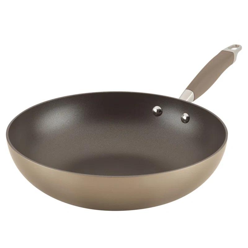 Anolon Anolon Advanced Home Hard Anodized Nonstick Stir Fry Pan / Wok, 12 Inch