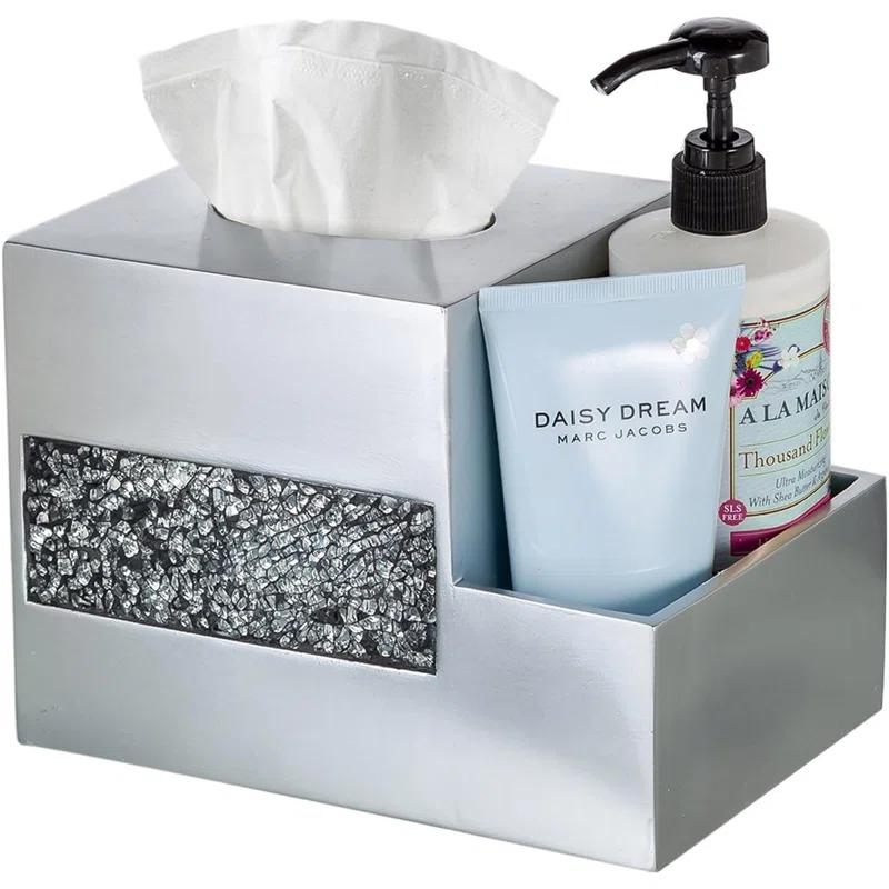 Creative Scents Brushed Nickel Tissue Box Cover