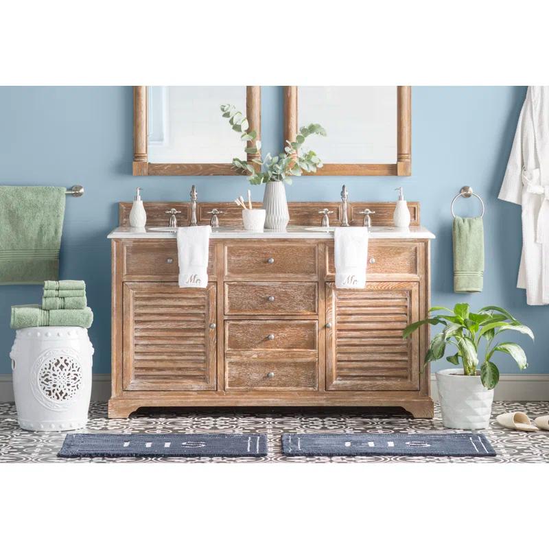 Kingston Brass Heritage Two-Handle 3-Hole Deck Mount Widespread Bathroom Faucet with Pop-Up Drain
