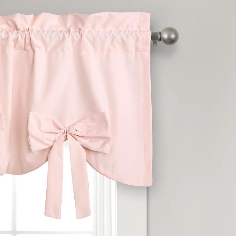 Lush Decor Melody Bow Scalloped 52'' W Window Valance