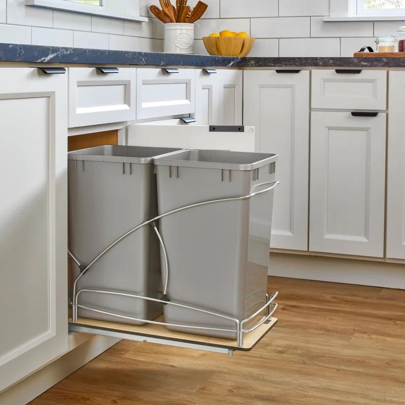 Rev-A-Shelf Rev-A-Shelf Double 27 qt. Pullout Trash Containers