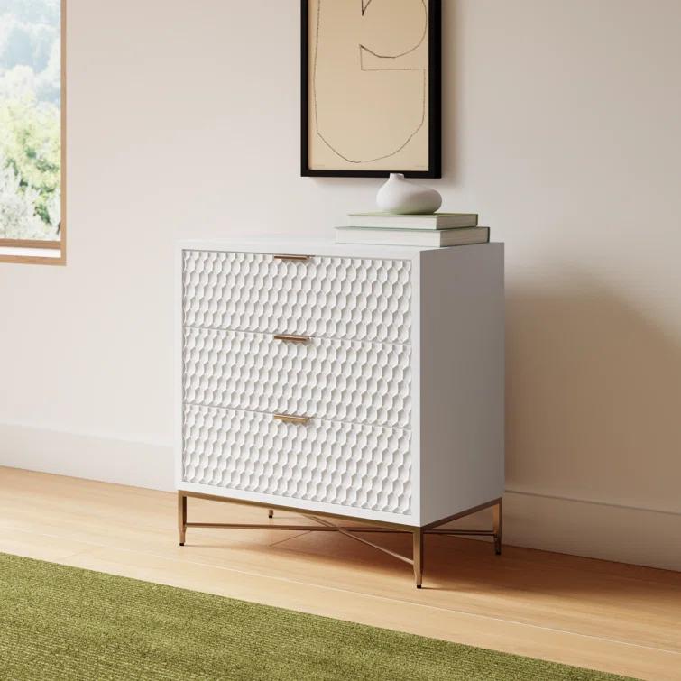 AllModern Capra 3 Drawer 32" W Chest & Reviews | AllModern