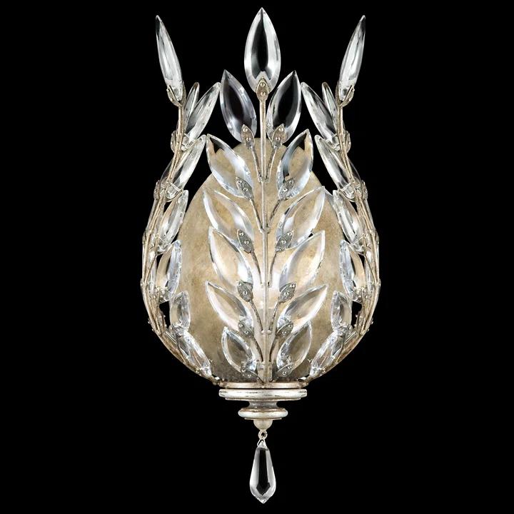 Crystal Laurel Flush Mounted Sconce