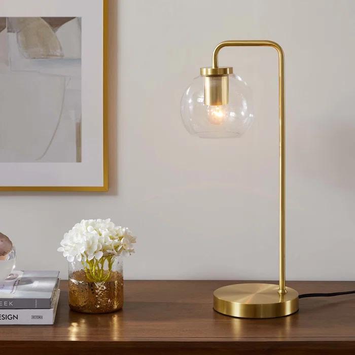 Modway Modway Silo Glass Globe Glass and Metal Table Lamp